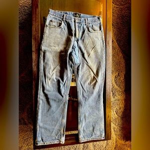34x32 Fleece lined redhead blue jeans with tool pockets